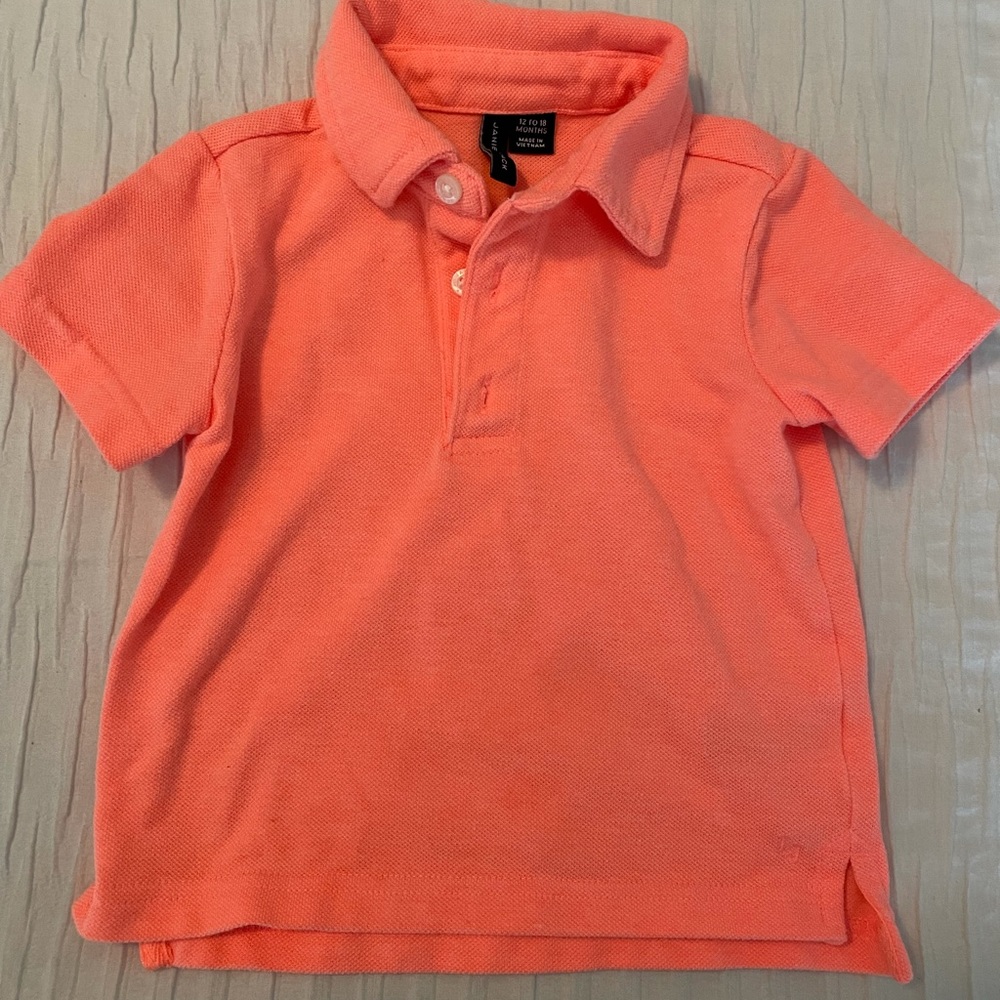 Janie and Jack melon polo